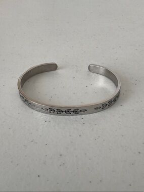 Tony and Sandy Engraved Sentimental Open Cuff Bracelet